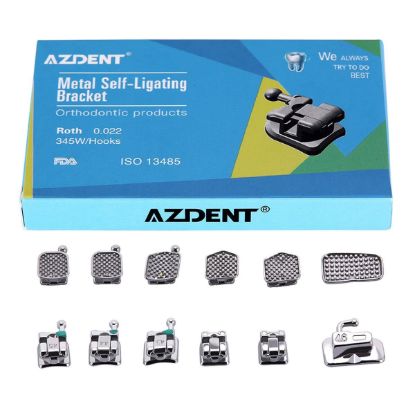 Picture of Bracket Self Ligating ROTH/MBT 0.022 3 4 5 Hook with Buccal Tubes Azdent