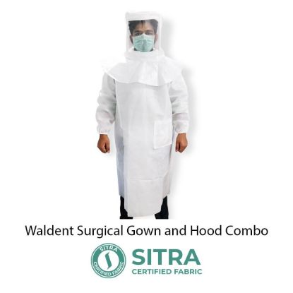 Picture of Disposable Gown Mask Head Cap Shoe Cover